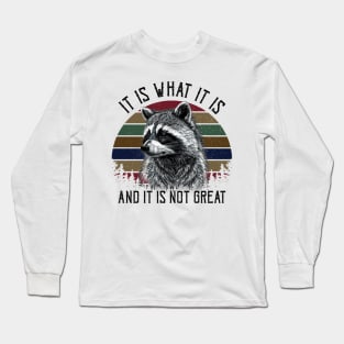 It Is What It Is And It Is Not Great Long Sleeve T-Shirt